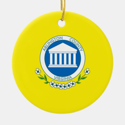Vlag van Arlington (Virginia) Keramisch Ornament (Voorkant)