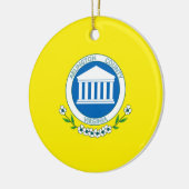 Vlag van Arlington (Virginia) Keramisch Ornament (Links)