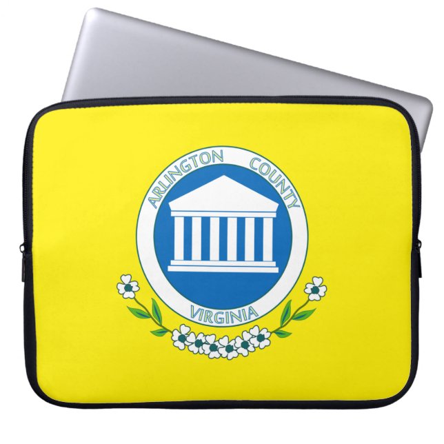 Vlag van Arlington (Virginia) Laptop Sleeve (Voorkant)