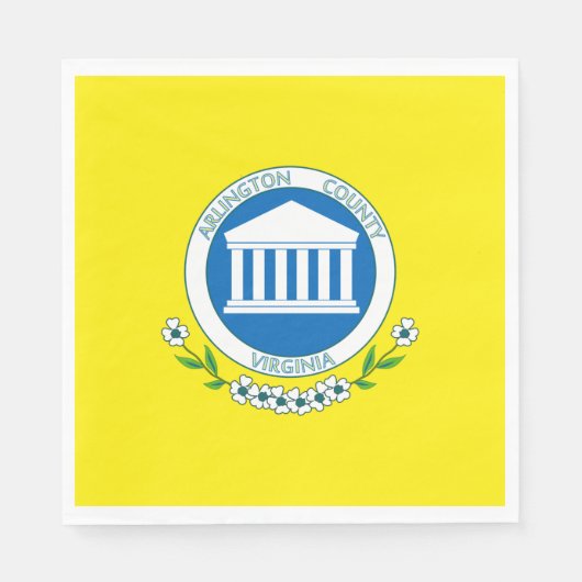 Vlag van Arlington (Virginia) Servet (Voorkant)