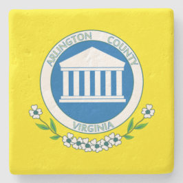 Vlag van Arlington (Virginia) Stenen Onderzetter