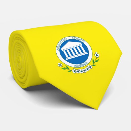 Vlag van Arlington (Virginia) Stropdas (Opgerold)