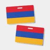 Vlag van Armenië Badge (Voor- en achterkant)