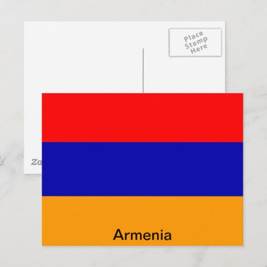 vlag van Armenië Briefkaart (Voorkant / Achterkant)