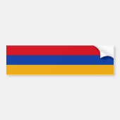 Vlag van Armenië Bumpersticker (Voorkant)