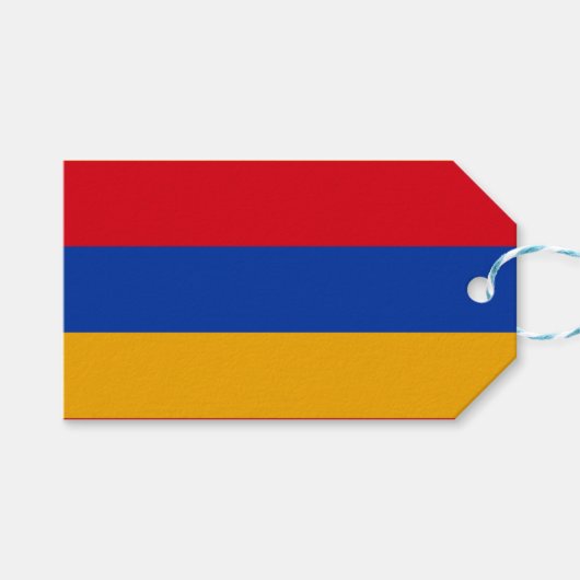 Vlag van Armenië Cadeaulabel (Voorkant (Horizontaal))
