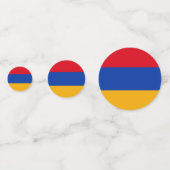 Vlag van Armenië Confetti (Achterkanten)