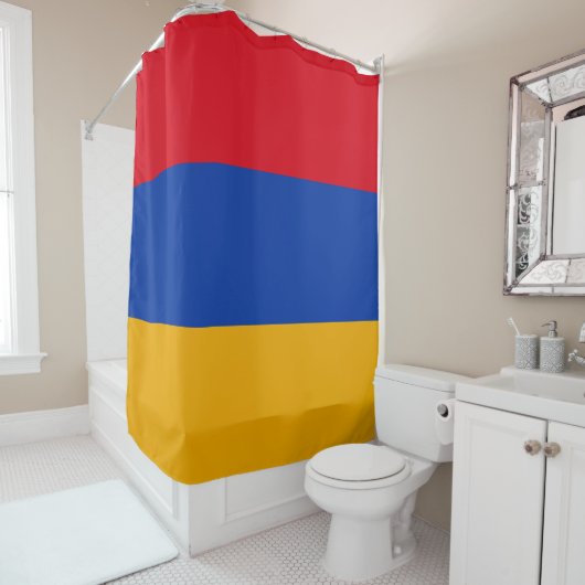 Vlag van Armenië Douchegordijn (In situ)