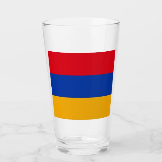 Vlag van Armenië Glas (Voorkant)