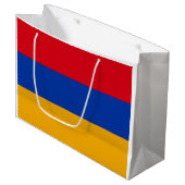 Vlag van Armenië Groot Cadeauzakje (Voorkant Gekanteld)