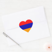 Vlag van Armenië Hart Sticker (Envelop)