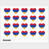 Vlag van Armenië Hart Sticker (Vel)