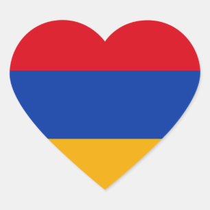 Vlag van Armenië Hart Sticker