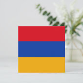 Vlag van Armenië Kaart (Staand voorkant)