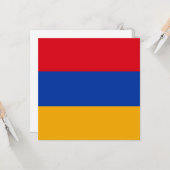 Vlag van Armenië Kaart (Voorkant / Achterkant in situ)