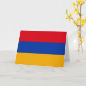 Vlag van Armenië Kaart (Gele Bloem)