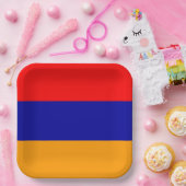 vlag van Armenië Papieren Bordje (Feest)