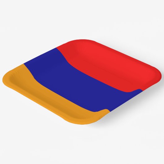 vlag van Armenië Papieren Bordje (Gebogen)