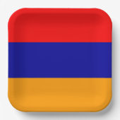 vlag van Armenië Papieren Bordje (Voorkant)