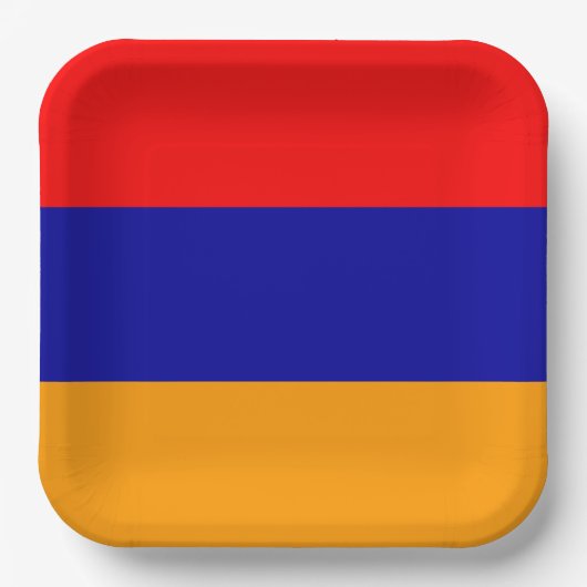 vlag van Armenië Papieren Bordje (Voorkant)