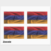 Vlag van Armenië Rechthoekige Sticker (Vel)