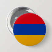 Vlag van Armenië Ronde Button 7,6 Cm (Voorkant /achterkant)