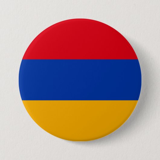 Vlag van Armenië Ronde Button 7,6 Cm (Voorkant)