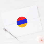 Vlag van Armenië Ronde Sticker (Envelop)