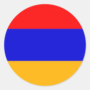 Vlag van Armenië Ronde Sticker