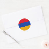 Vlag van Armenië Ronde Sticker (Envelop)