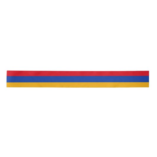 Vlag van Armenië Satijnen Lint (Voorkant)