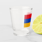 Vlag van Armenië Shot Glas (Links)