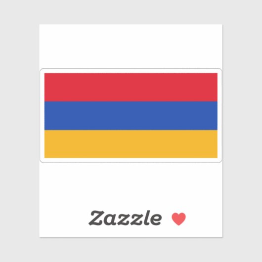 Vlag van Armenië Sticker (Vel)
