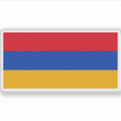 Vlag van Armenië Sticker (Voorkant)