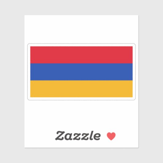 Vlag van Armenië Sticker (Vel)
