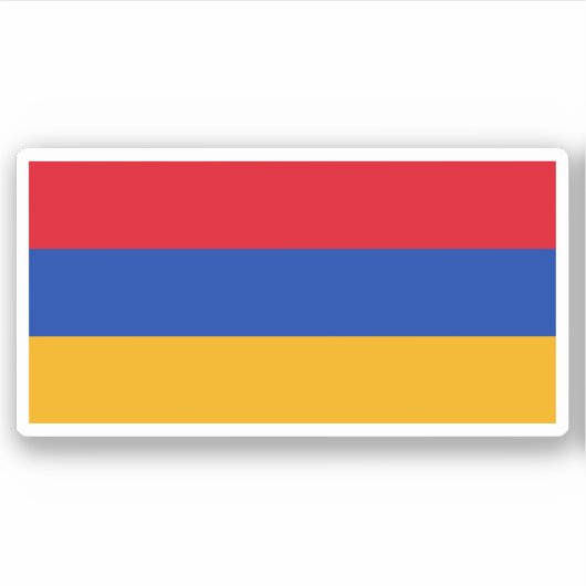 Vlag van Armenië Sticker (Voorkant)