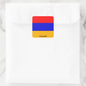 Vlag van Armenië Vierkante Sticker (Tas)