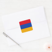 Vlag van Armenië Vierkante Sticker (Envelop)