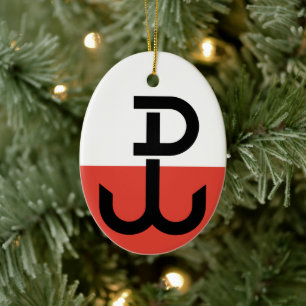 Vlag van Armia Krajowa Keramisch Ornament