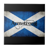 vlag van armstrong grunge tegeltje (Voorkant)
