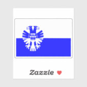 Vlag van Arnhem, Nederland Sticker (Vel)