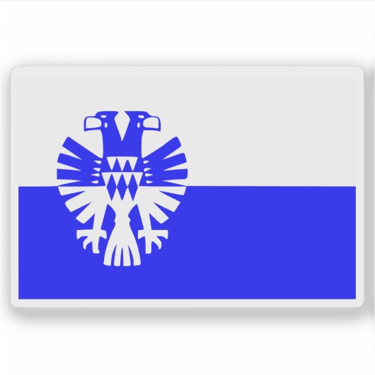 Vlag van Arnhem, Nederland Sticker (Voorkant)