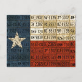 Vlag van Art. van de Nummerplaat van de Staat van Briefkaart (Voorkant)