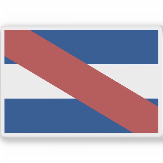 Vlag van Artigas Sticker (Voorkant)