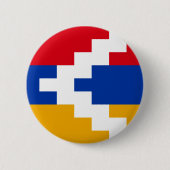Vlag van Artsakh (Nagorno-Karabach) Ronde Button 5,7 Cm (Voorkant)