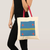 Vlag van Aruba 4 Star Bag Tote Bag (Voorkant (product))