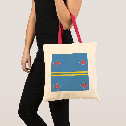 Vlag van Aruba 4 Star Bag Tote Bag (Voorkant (product))