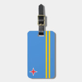Vlag van Aruba Bagagelabel (Voorkant verticaal)