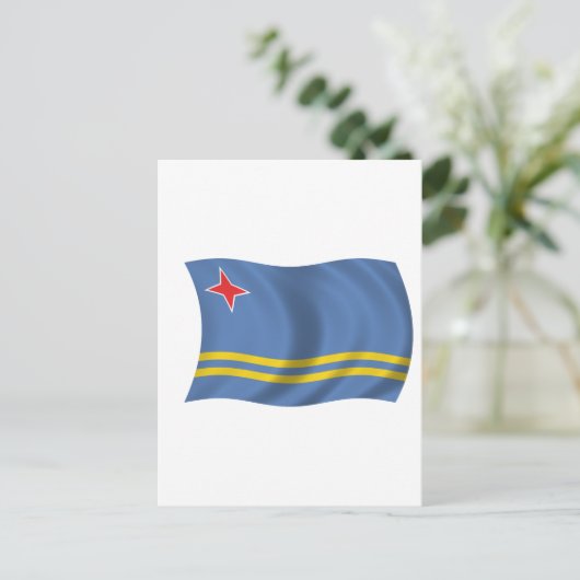 Vlag van Aruba Briefkaart (Staand voorkant)