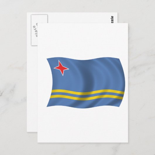 Vlag van Aruba Briefkaart (Voorkant / Achterkant)